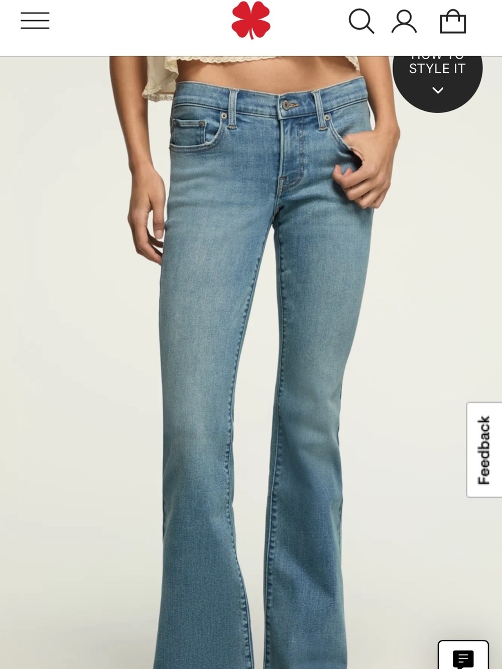Lucky Brand Women's Light Blue Flare Jeans